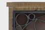 GINER Y COLOMER Buffet de 4 portes en bois de manguier et métal noir